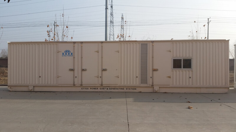 1000kW 1 MW container coalmine coalbed methane gas engine generator set ETTES POWER