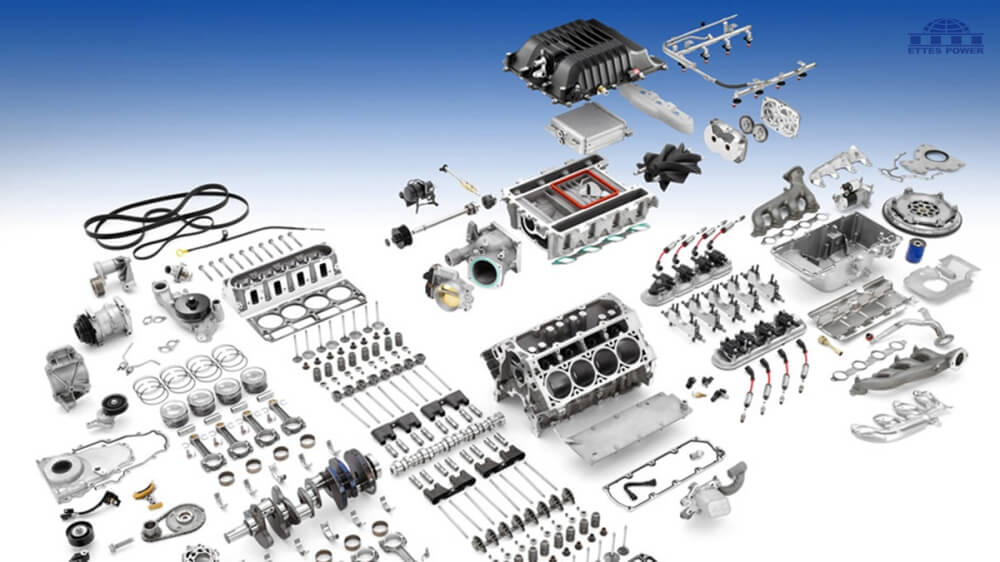 Spare parts of Cummins MAN MWM GAS generator ETTES POWER