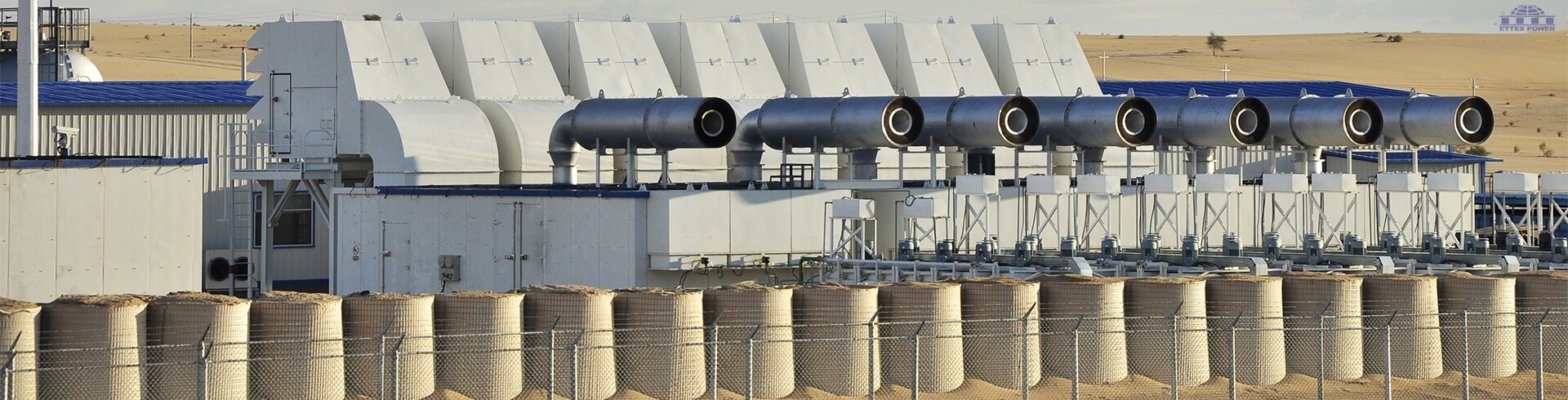 1000kW 1MW 2MW container natural gas well gas genset power station ETTES POWER