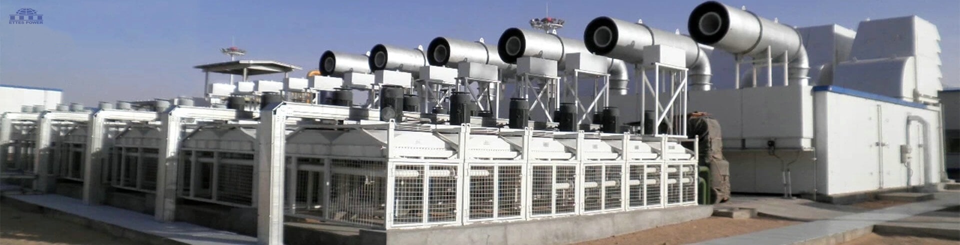 1000kW 2MW 5MW special container well gas oilfield gas power generation in African desert ETTES POWER