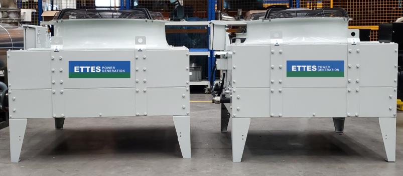 Remote-radiators-of-gas-generator-CHP-unit-ETTES-POWER