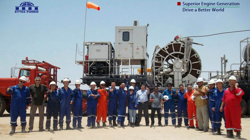 After Sales Team of ETTES POWER for Cummins MAN MWM gas generating set & cogeneration