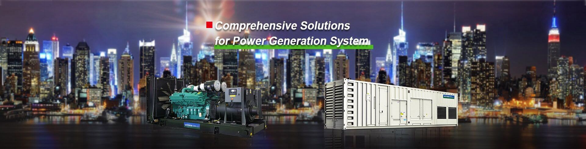 Cummins 500kVa, 800kVa 1000kVa 1MVA container diesel genset ETTES POWER Factory