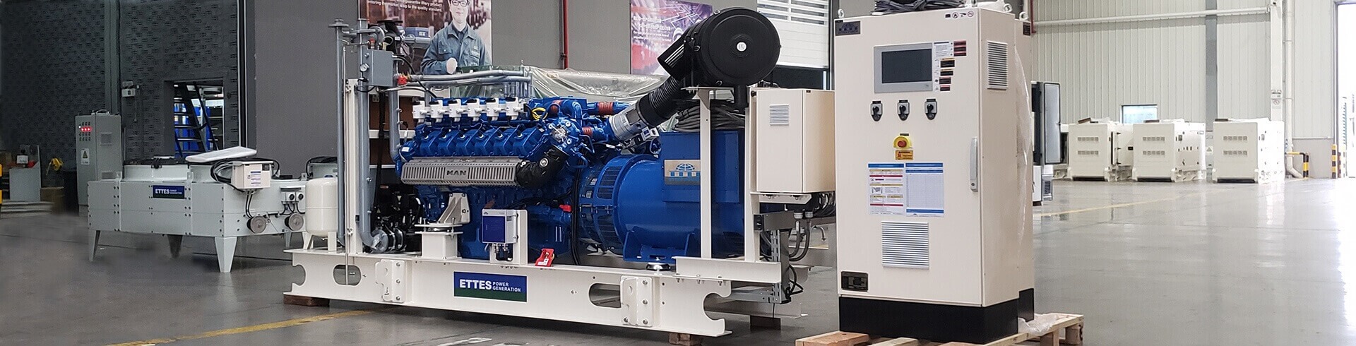 MAN 100kW 400kW 500kW biogas fueled generator & cogeneration CHP ETTES POWER