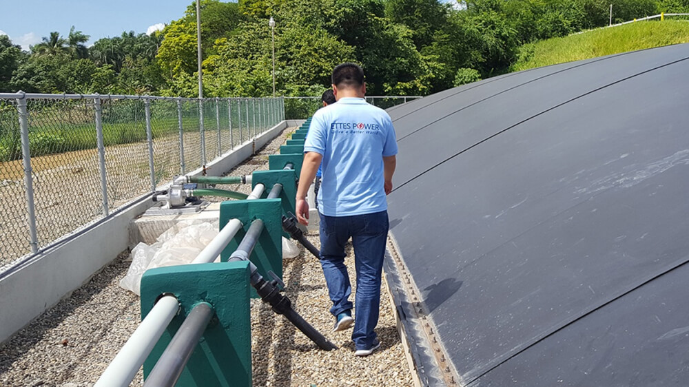 Farm digester for 500kW 1MW methane biogas power generation & cogeneration CHP ETTES POWER