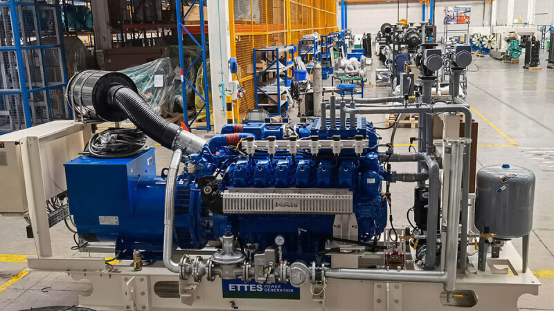 MAN 400kW 500kW methane biogas fired generator set & CHP ETTES POWER